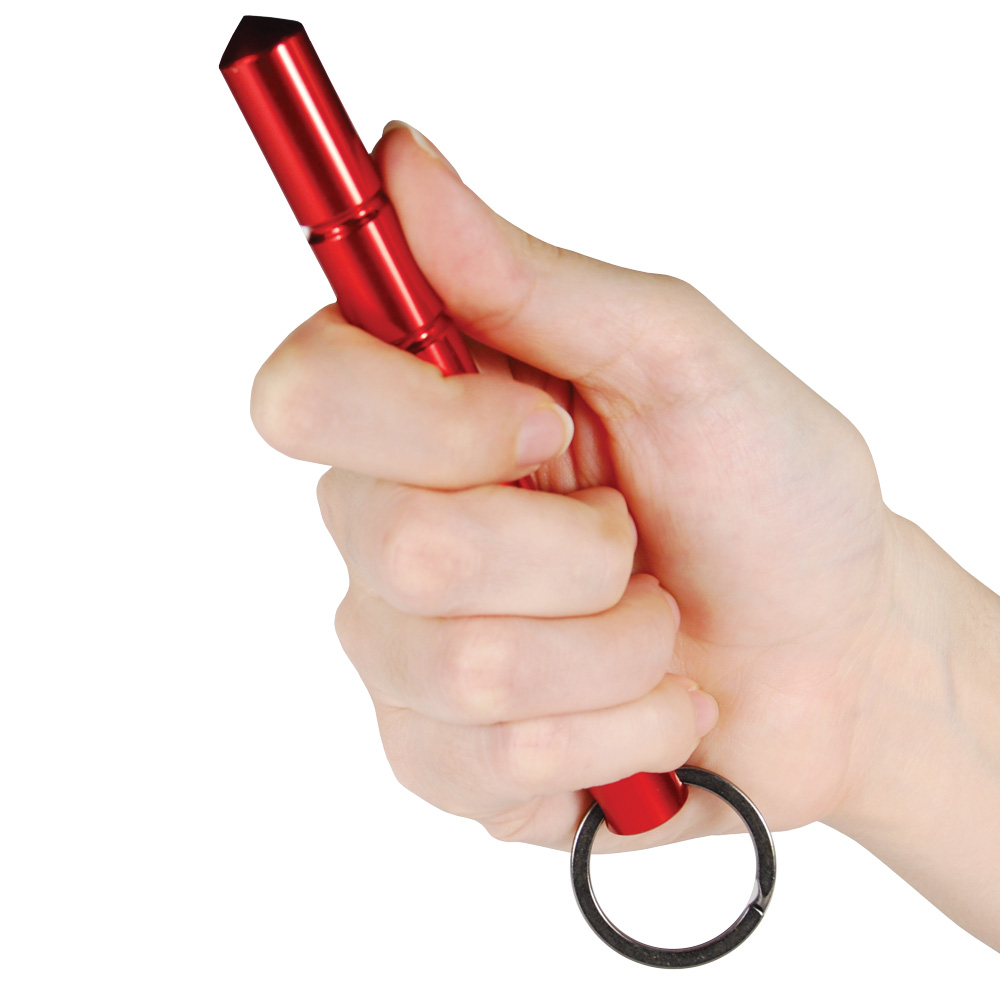 Aircraft Grade Aluminum Keychain Kubotan  Red view 4